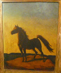 Painting of Horse signed by Sister Marguerite Poley