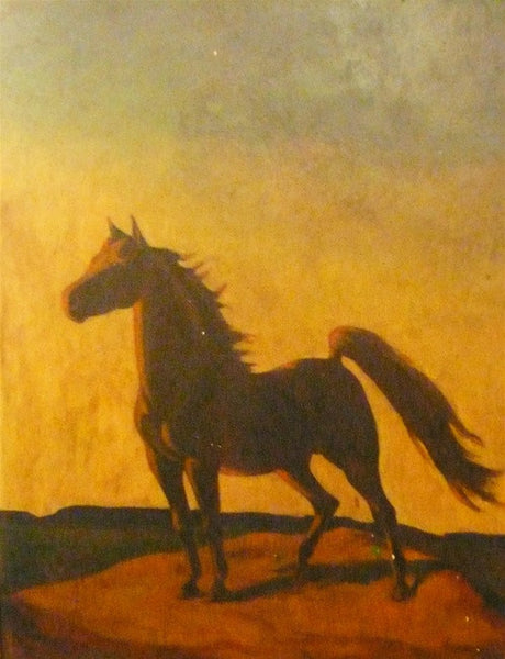 Painting of Horse signed by Sister Marguerite Poley
