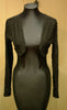 Elizabeth Gillette Black Sparkle Shrug/Bolero Top