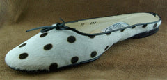 Emma Hope Black and White Spotted Pony Flats