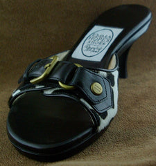 Emma Hope Giraffe Spotted Calf Heel with Buckle
