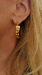 Lucifer Vir Honestus 18K Rose Gold Hoop Earrings