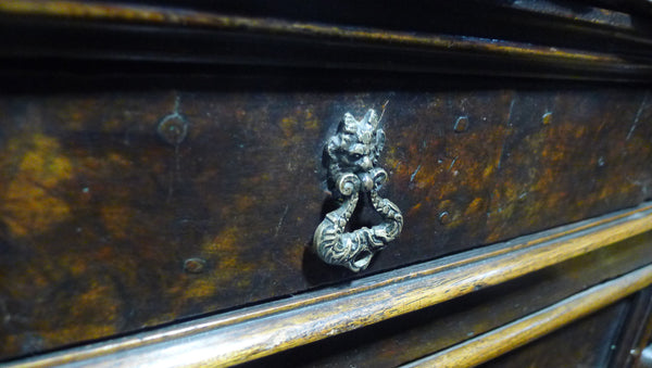 Antique 17th Century Italian Walnut Curiosity Chest