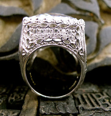 Jarin Kasi Cubic Zirconia Crystal Cocktail Ring
