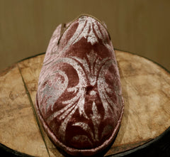 Venetian Hand Painted Silk Velvet Mule Slippers