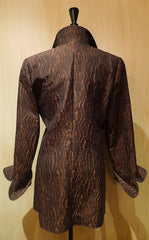 Custom Made Quadrille Riding Dress Jacket in Black and Chocolate Brown