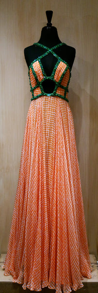 jenny packham orange dress Maxi dress Jenny Packham Orange size 8 UK in Polyester