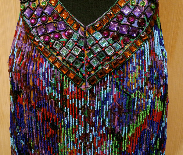 Jenny Packham Beaded Aztec Dress