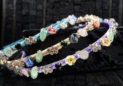 Jeweled Silk Headband