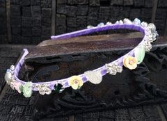 Jeweled Silk Headband