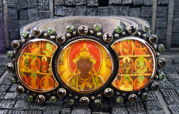 VSA Virgins, Saints & Angels Triple Image Mantra Collection Belt & Buckle