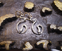 Shannon Koszyk Sterling Serpent Earrings