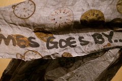 Faliero Sarti  "As Time Goes By" Clock Scarf