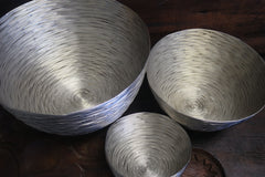 Tozai Set of Three Silver Nesting Bowls