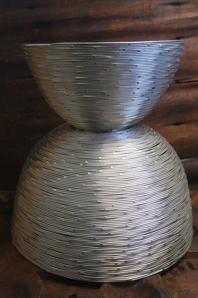 Tozai Set of Three Silver Nesting Bowls