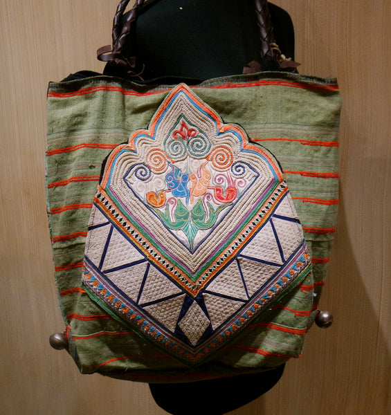 J.P. and Mattie Yabo Tribal Fabric Shoulderbag - One of a Kind