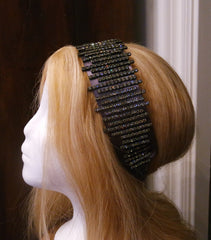 Jennifer Behr Skyline Crystal Headwrap - Azul