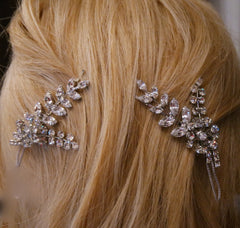 Jennifer Behr Blossom Crystal Hairpins