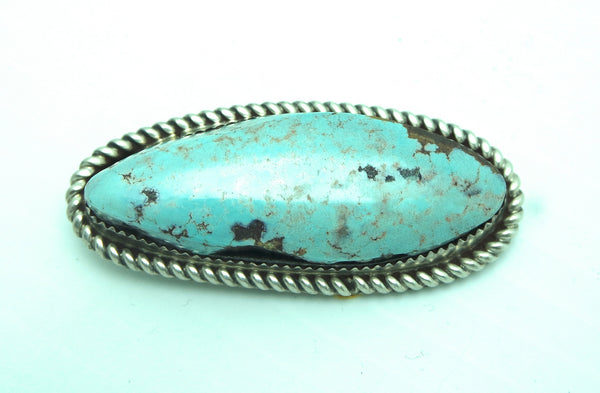 Native American Navajo Silver and Turquoise Brooch/Pin