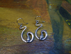 Shannon Koszyk Sterling Serpent Earrings
