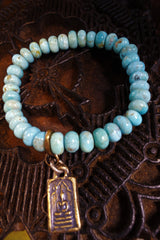 Shannon Koszyk Kingman Turquoise Bracelet with Protective Talisman Charm