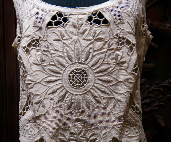 vivienne tam lace dress 1990s Embroidered Mesh Dress | Vivienne Tam