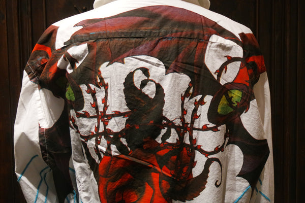 Raw 7 Men's Embroidery and Painted Daggers Shirt