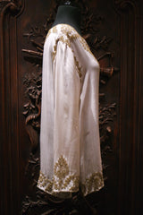 Adrienne Landau Silk Tunic with Gold Embellishment