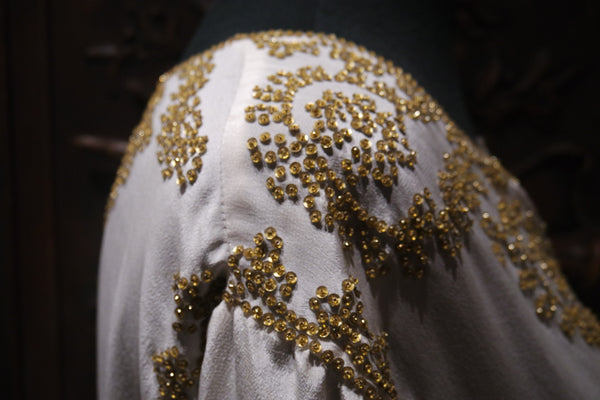 Adrienne Landau Silk Tunic with Gold Embellishment