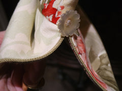 Quadrille Custom Silk Jacket with Dutch Tulip Design