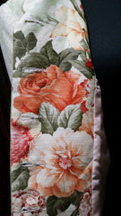Quadrille Custom Silk Jacket with Dutch Tulip Design