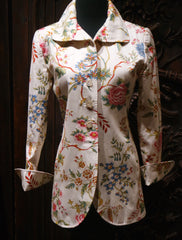 Custom Quadrille Silk English Jacket - Floral