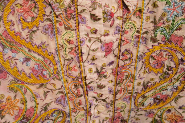 And Cake Pink Floral Shirt with Paisley Embroidery