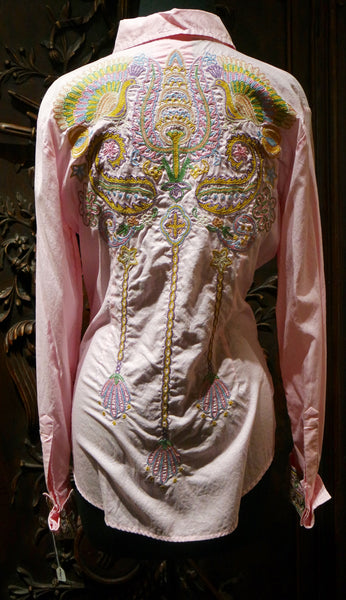 And Cake Embroidered Bombay Shirt with French Cuffs