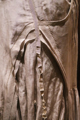 Salanida Beige Pleated Rip Cord Skirt