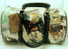 Toi Pour Moi Hand Painted Collage Hand Bag