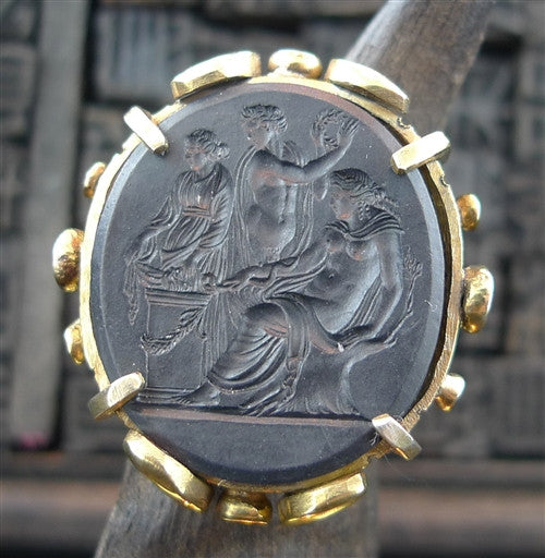 Churchill Private Label Antique Intaglio Seal Ring