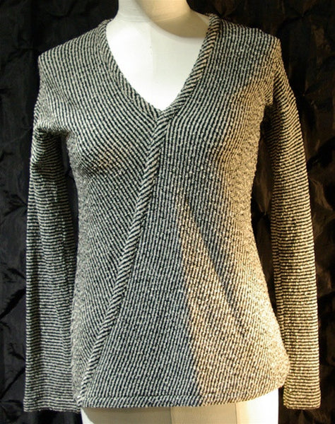 Vintage Missoni Black and White Striped Sweater CHURCHILL in FAIRWAY