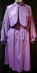 Vintage Geoffrey Beene Iridescent Lavender Skirt and Jacket with Blouse
