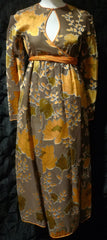 Vintage Geoffrey Beene Silk Lotus Flower Dress