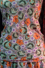 Vintage Missoni Wool Floral Skirt and Top Set